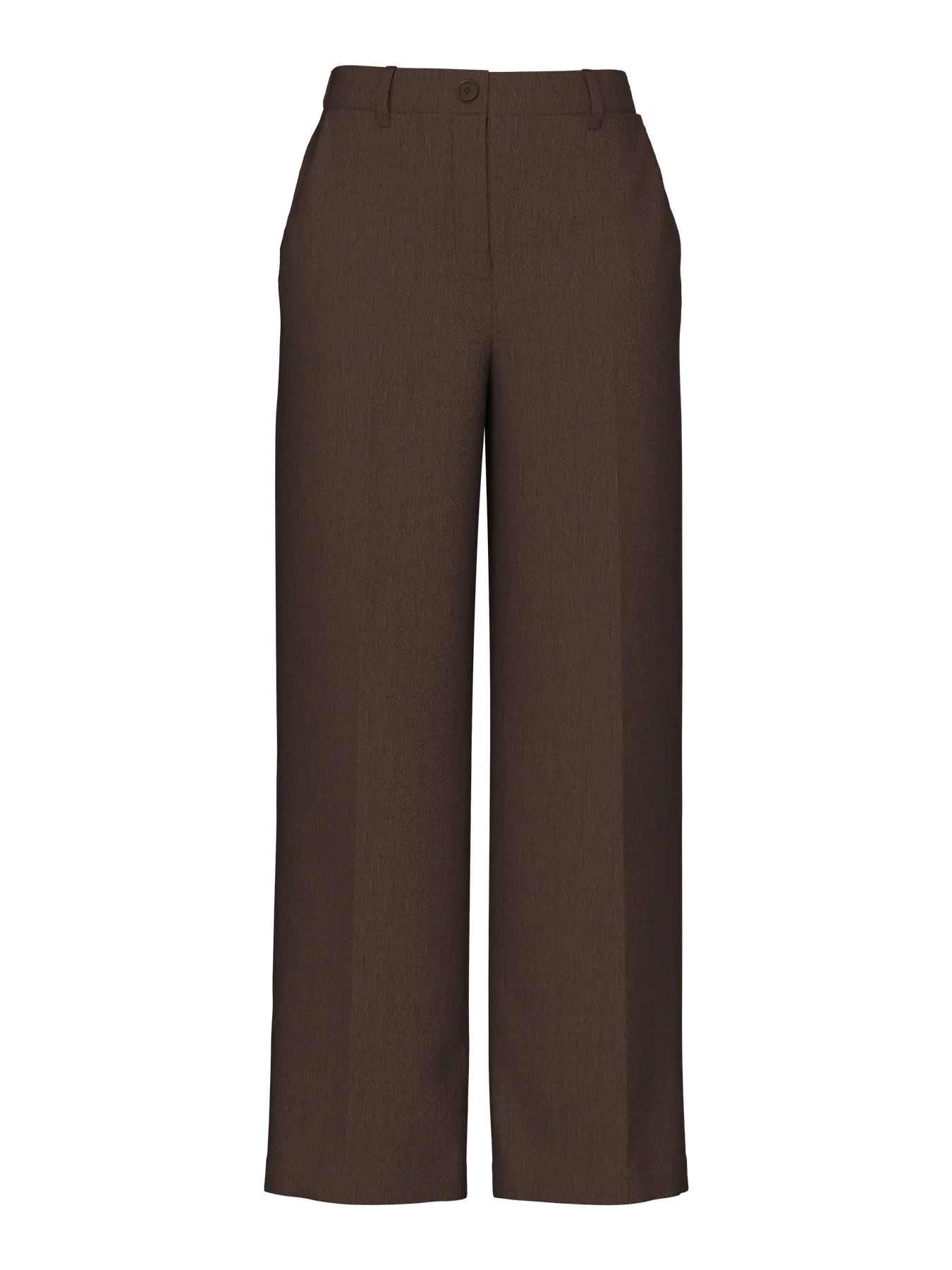 PCKAMIL HW WIDE PANT HOT FUDGE