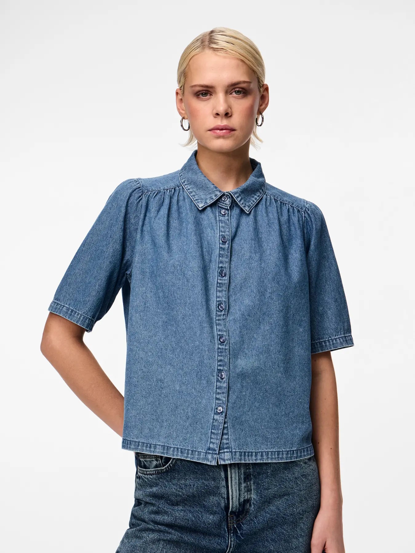 PCMAG SS DENIM SHIRT
