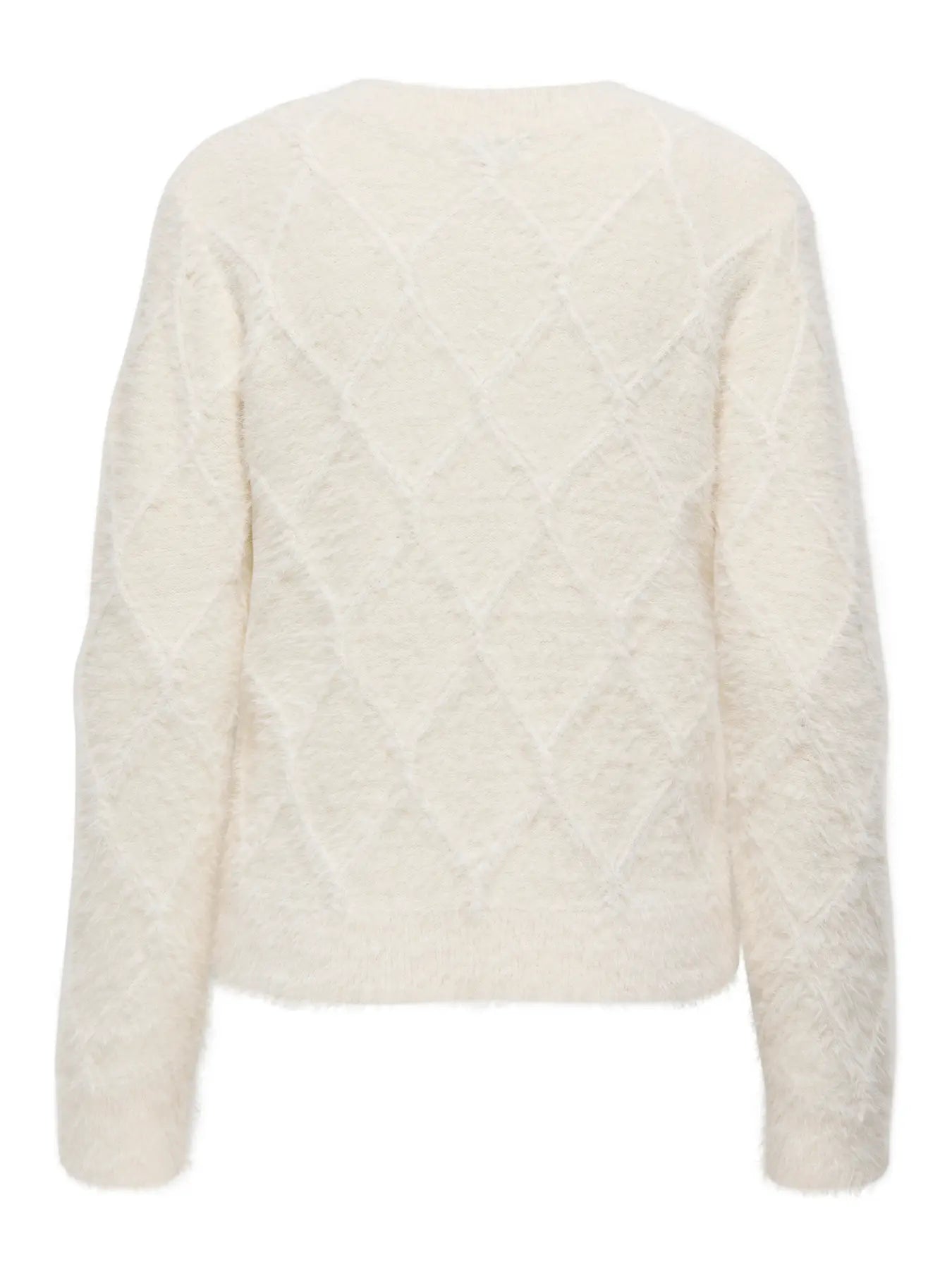 JDYJAYLA L/S O-NECK CARDIGAN ECRU