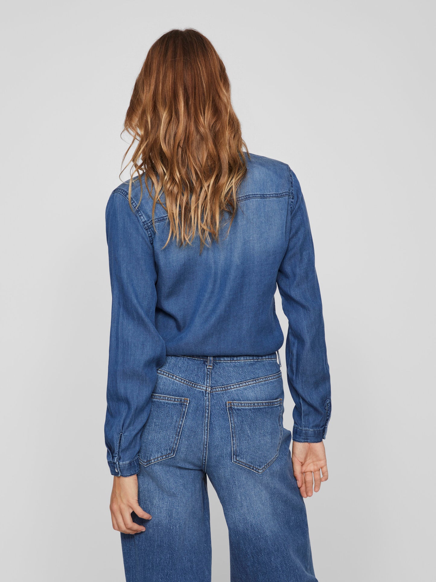 VIBISTA DENIM SHIRT MEDIUM BLUE DENIM