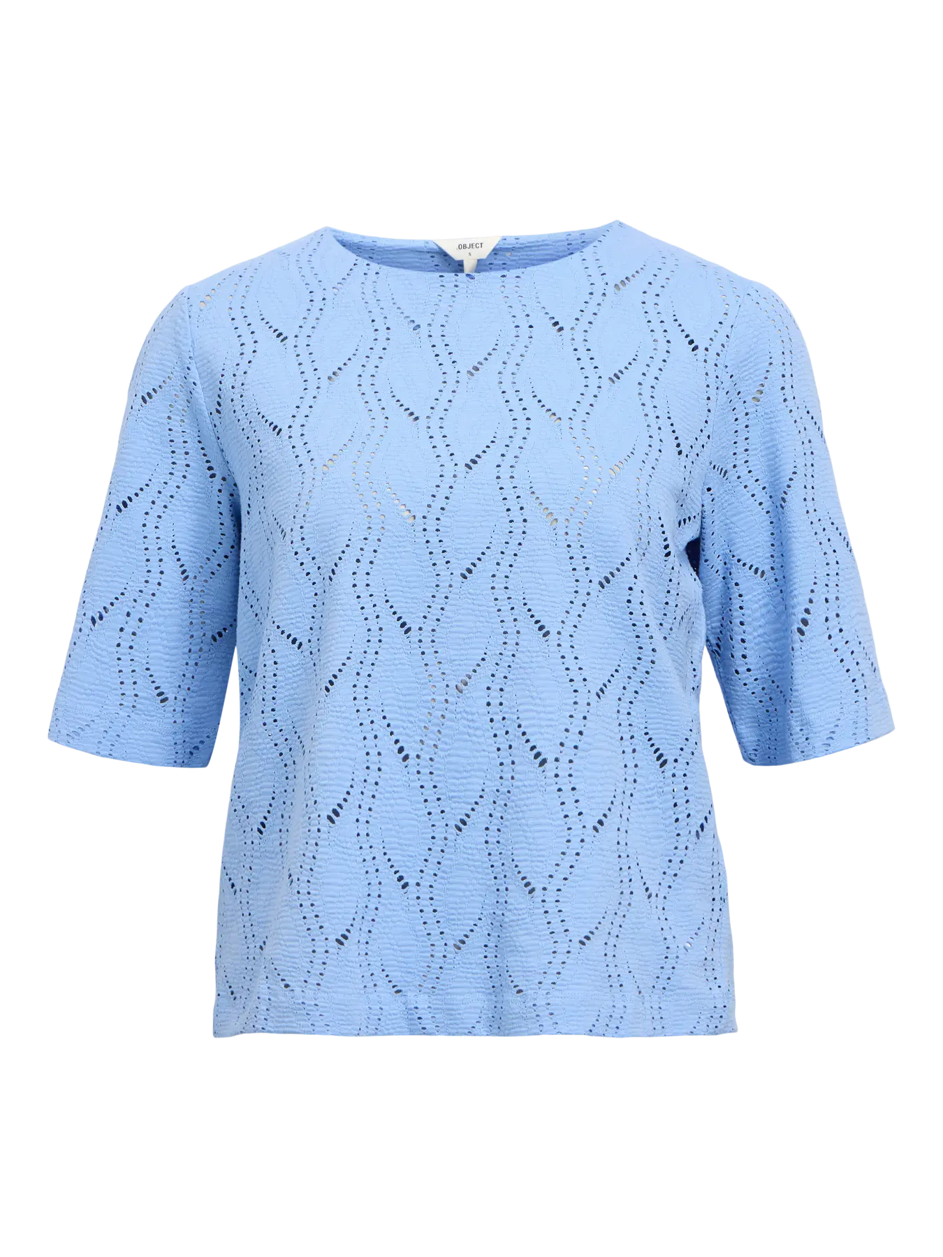 OBJAVA 2/4 LO O-NECK TOP BLUE