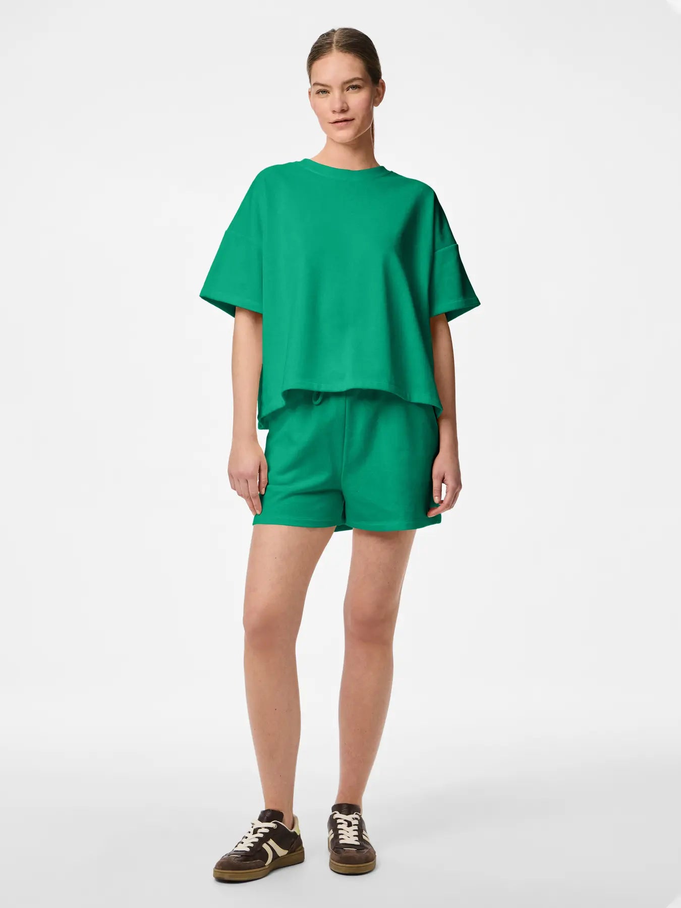 PCCHILLI 2/4 LOOSE SWEAT GREEN