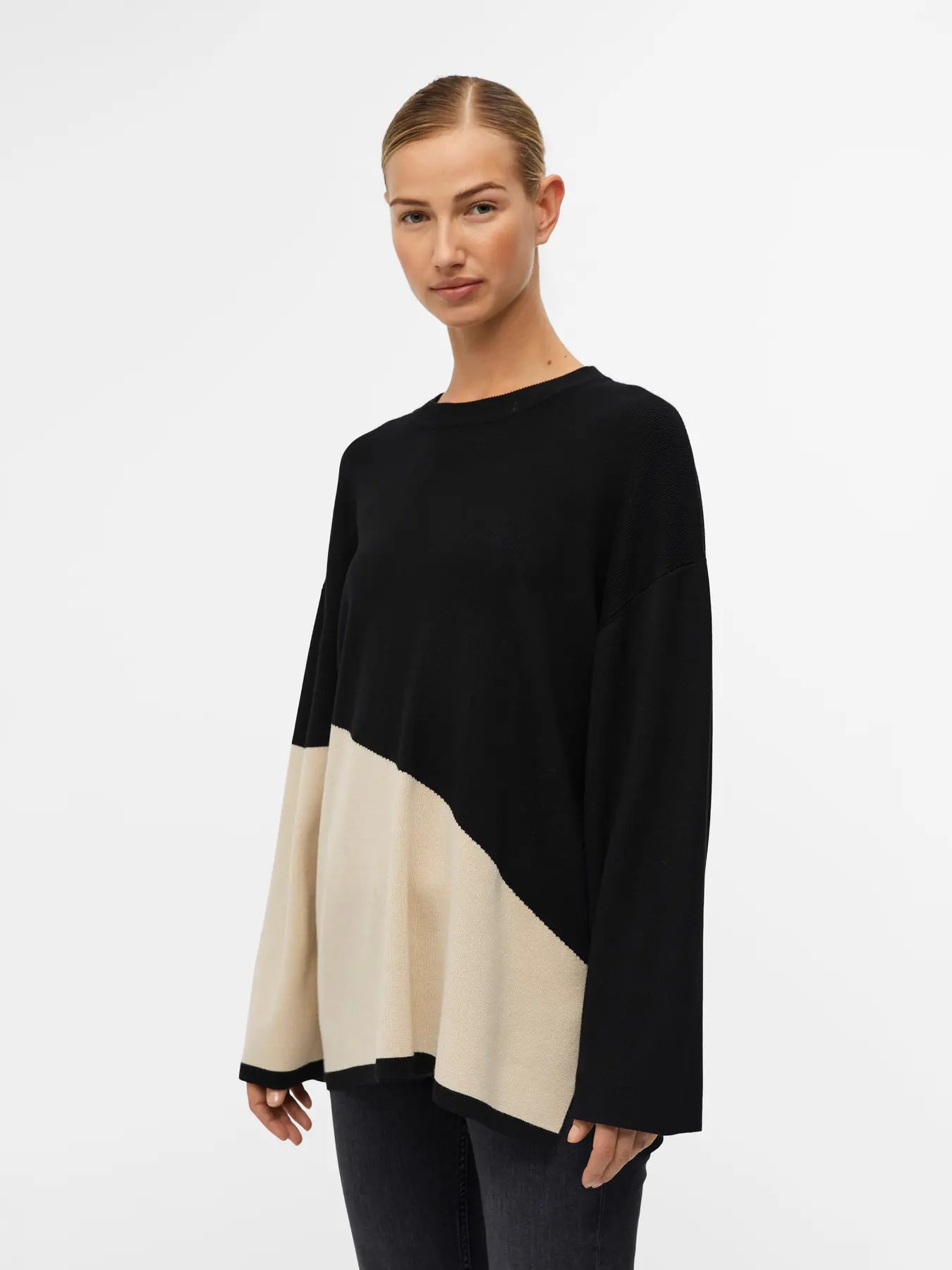 OBJESTERBLOCK L/S KNIT PULLOVER