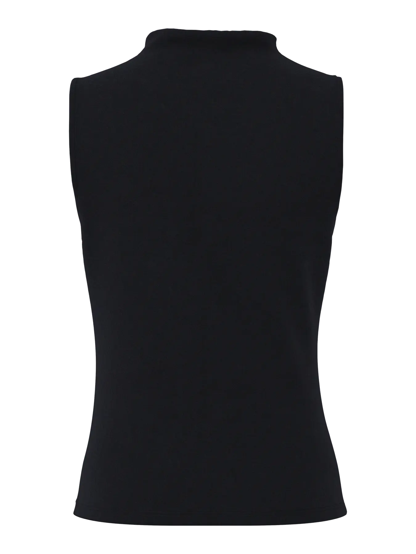 PCMADISON SL DRAPED TOP BLACK