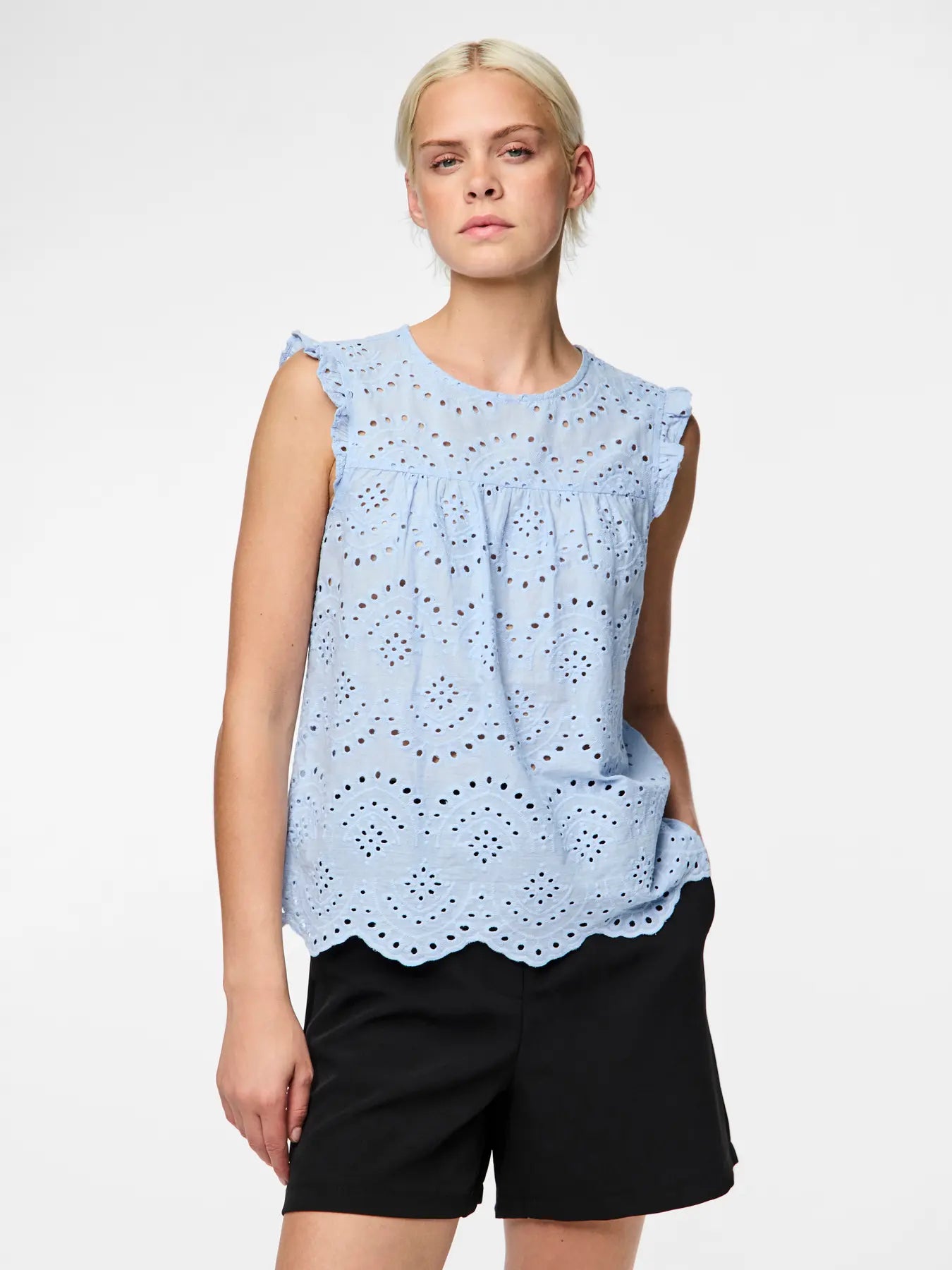 PCVILDE SL TOP LIGHT BLUE