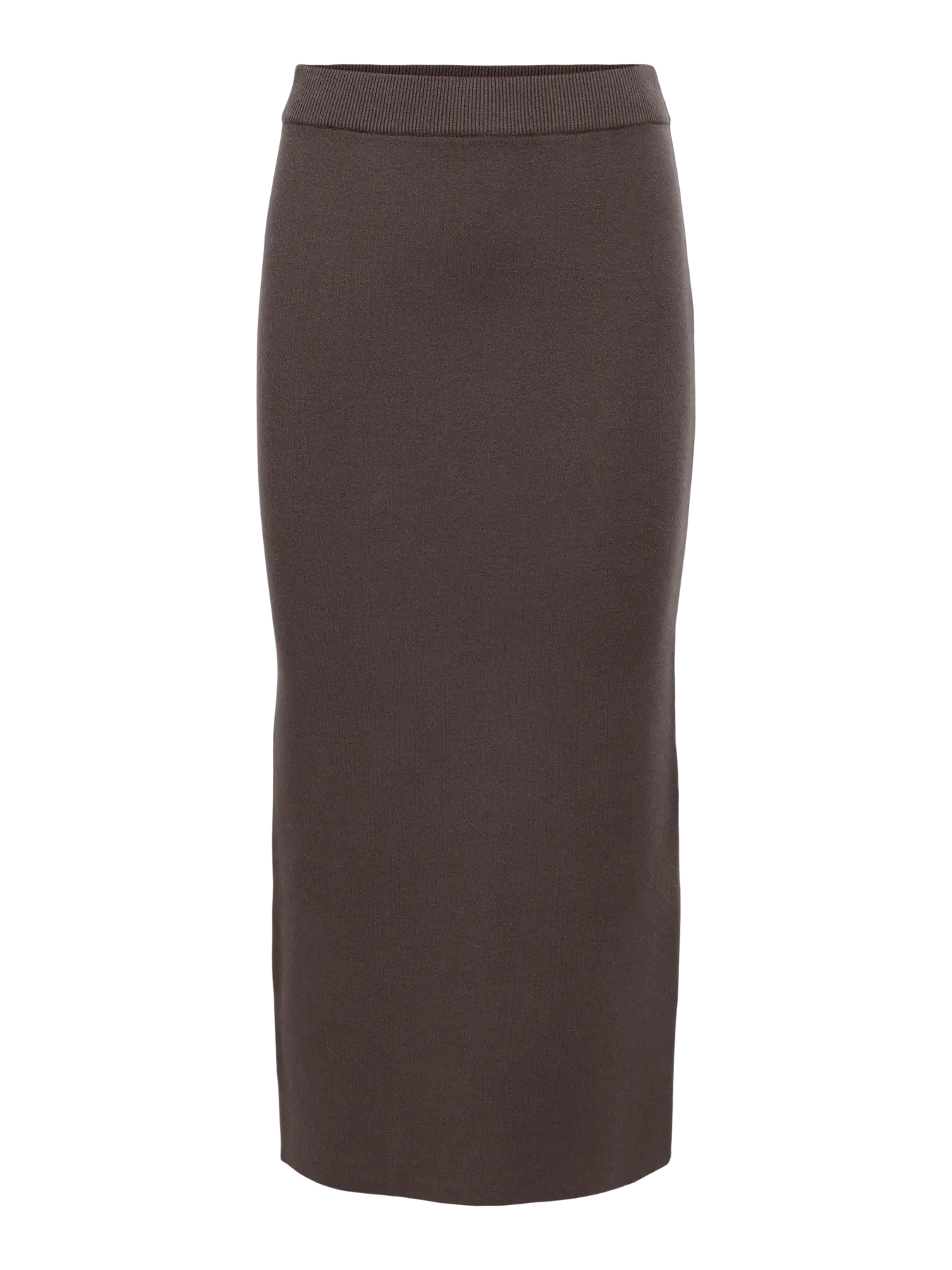 OBJREYNARD HW KNIT SKIRT SEAL BROWN