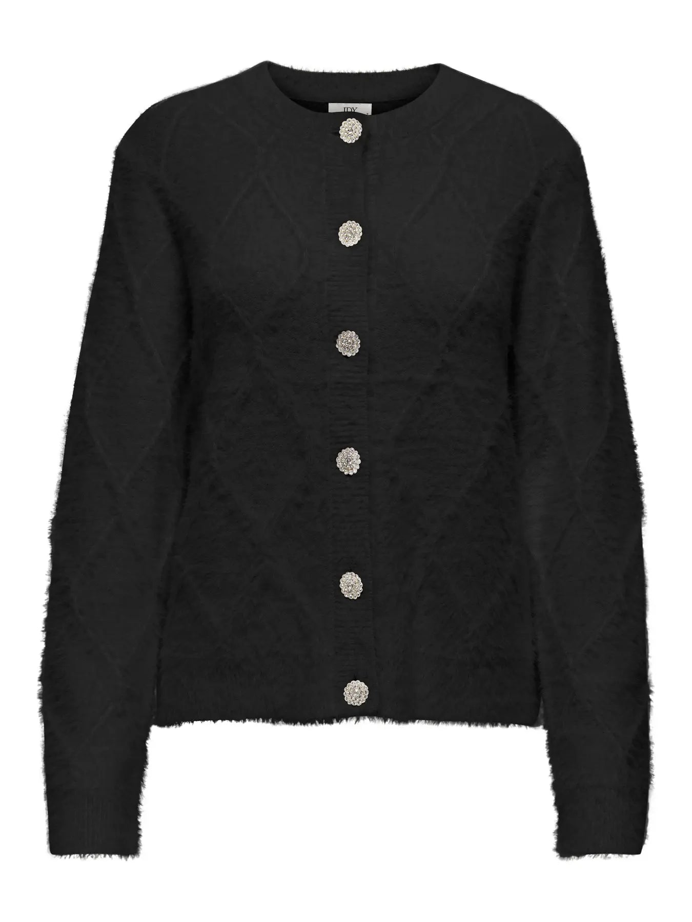 JDYJAYLA L/S O-NECK CARDIGAN BLACK