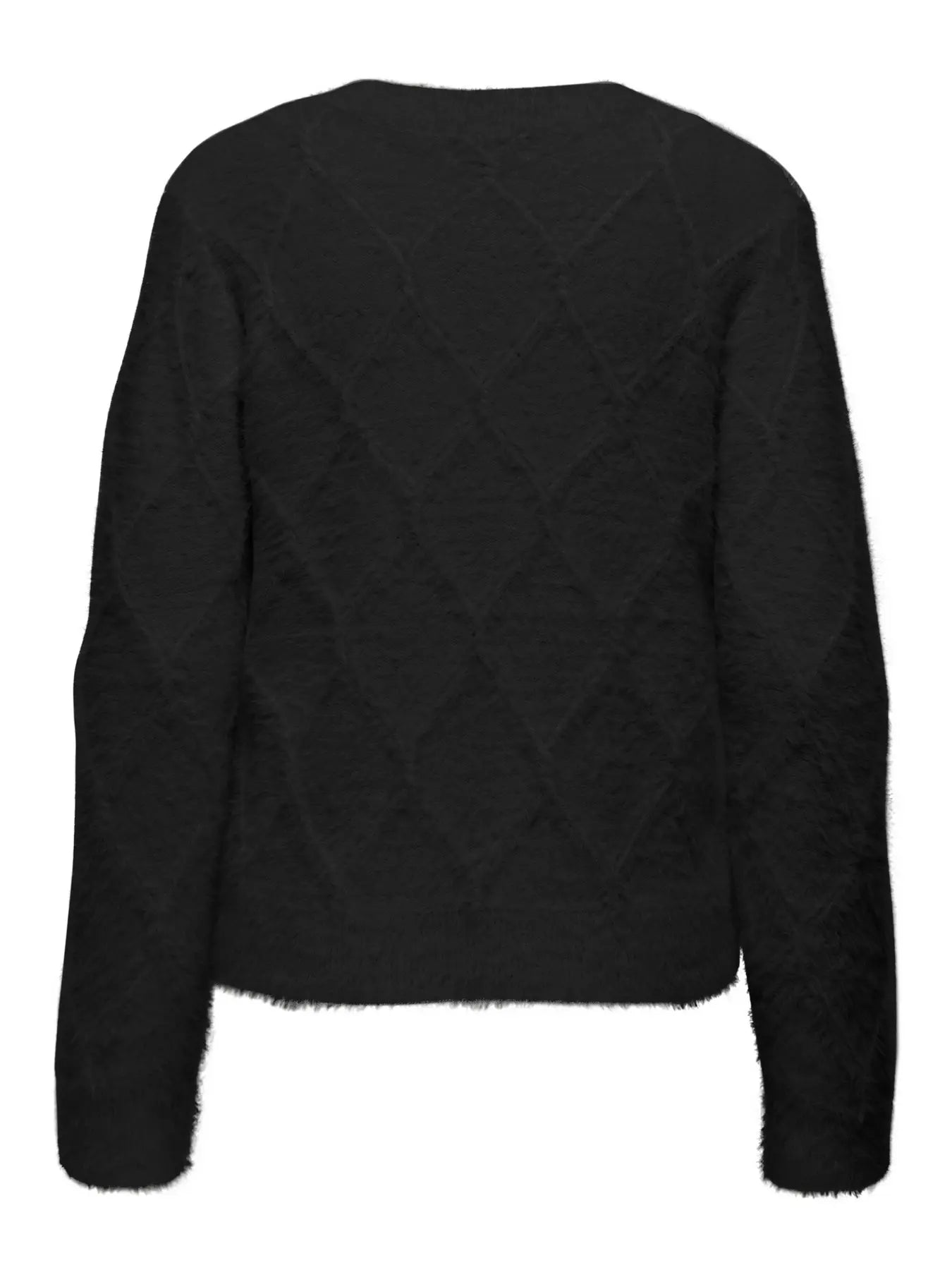 JDYJAYLA L/S O-NECK CARDIGAN BLACK