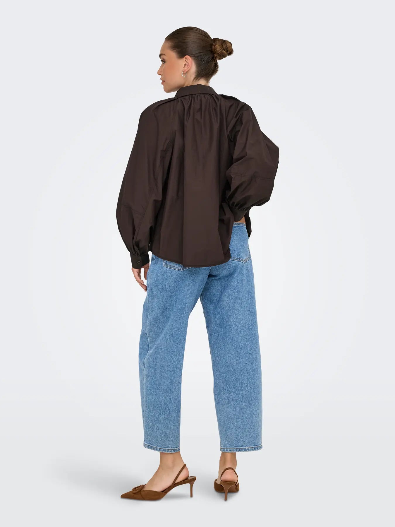 ONLRIVER LS SHIRT COFFEE BEAN