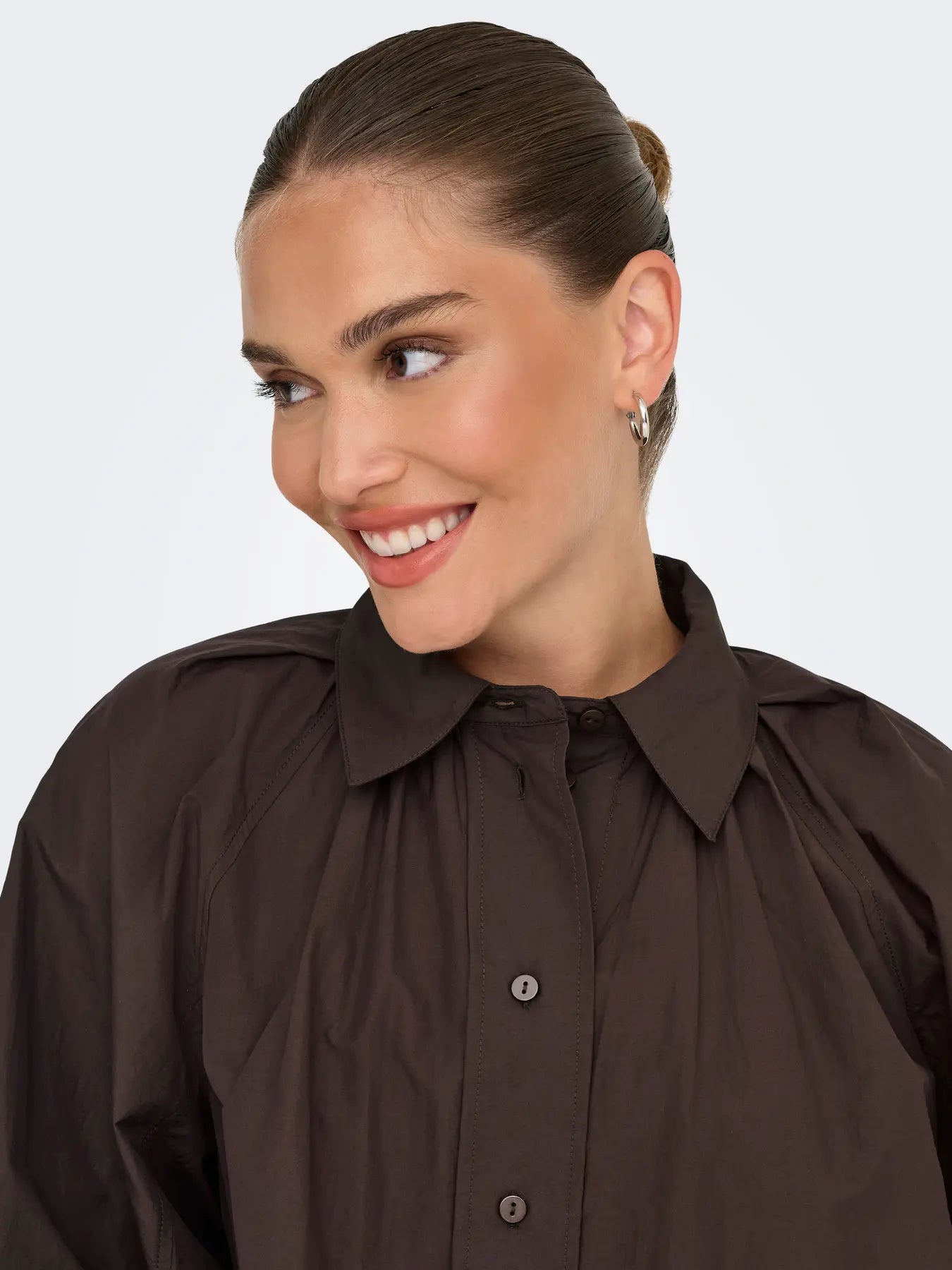 ONLRIVER LS SHIRT COFFEE BEAN