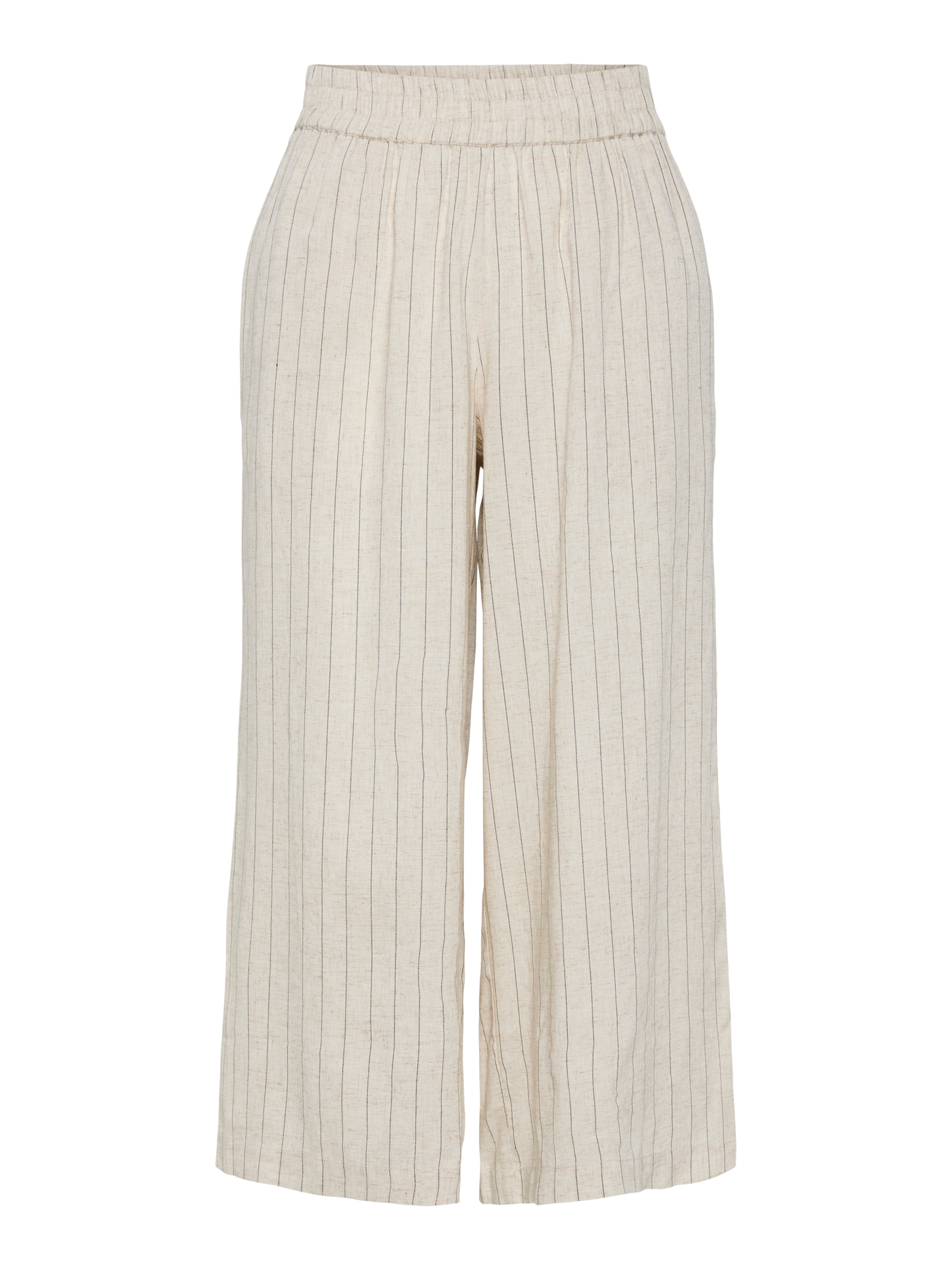 PCPIA HW WIDE CULOTTE BEIGE M. SVARTA RÄNDER