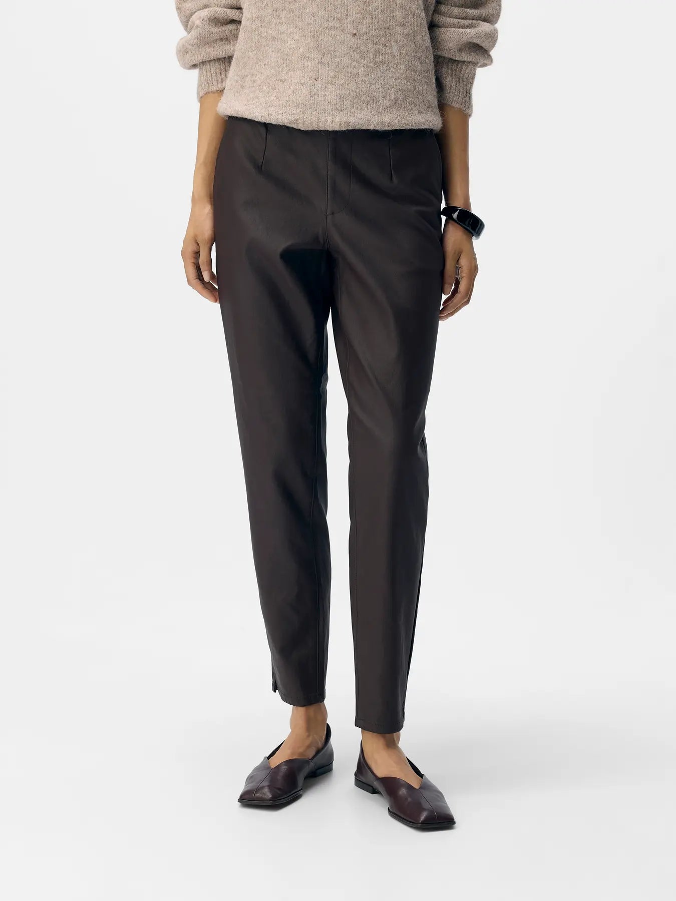 OBJBELLE LISA COATED SEAL BROWN