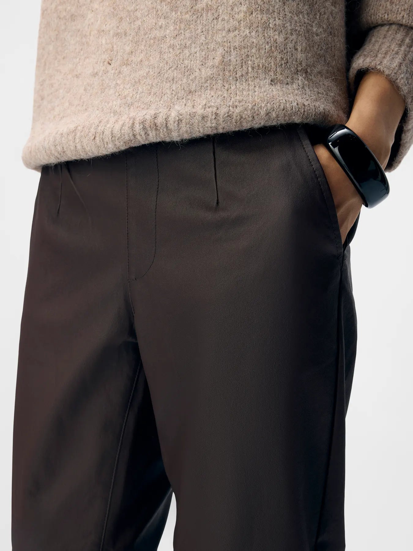 OBJBELLE LISA COATED SEAL BROWN