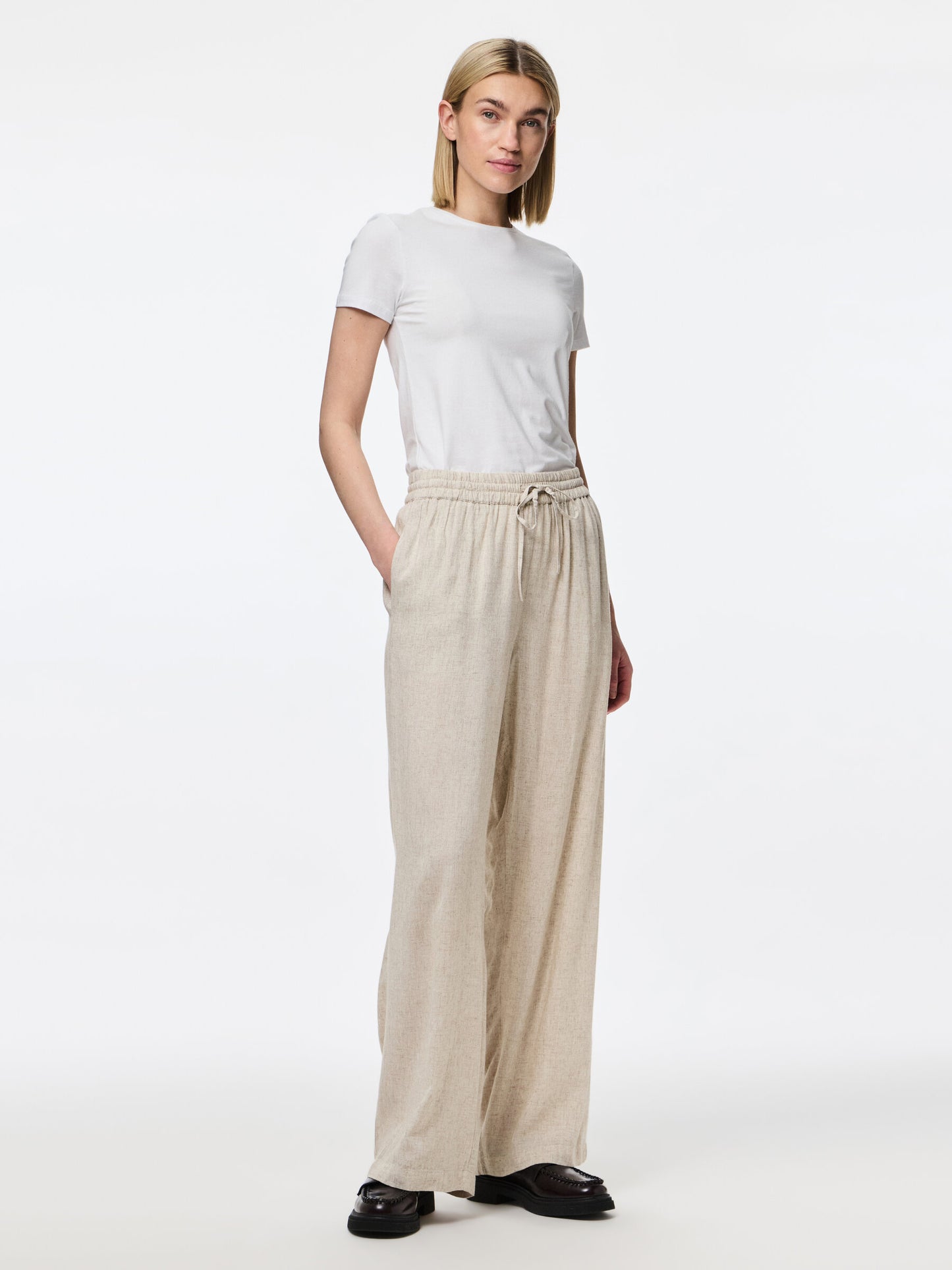 PCPIA HW WIDE PANTS BEIGE