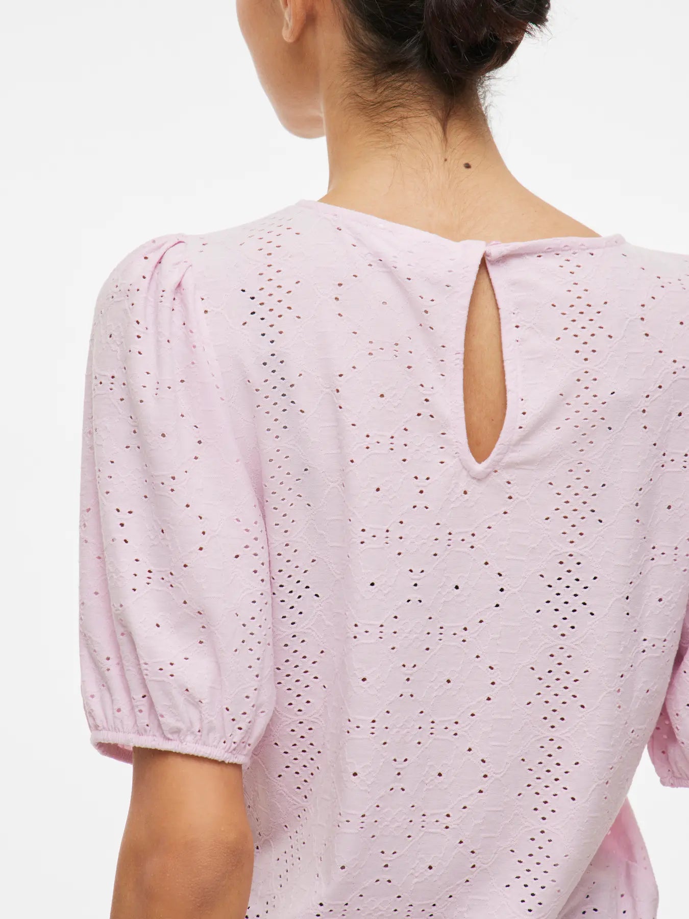 VIKALLY O-NECK 2/4 TOP PINK