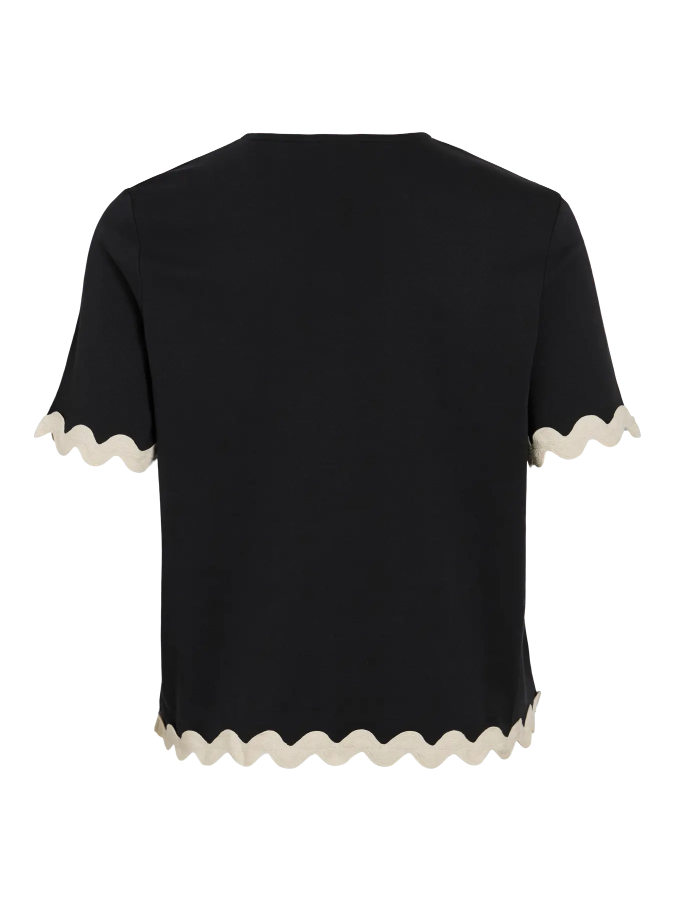 VICALISA O-NECK 2/4 TOP BLACK