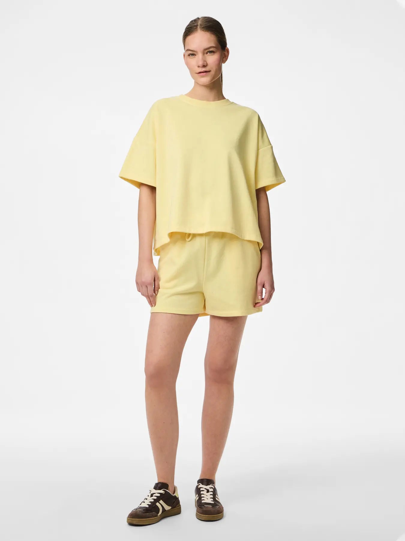 PCCHILLI 2/4 LOOSE SWEAT YELLOW