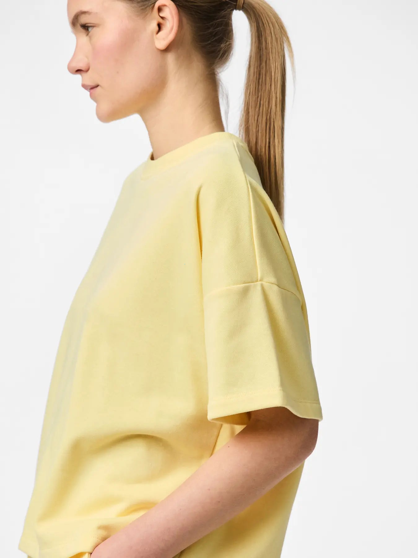 PCCHILLI 2/4 LOOSE SWEAT YELLOW
