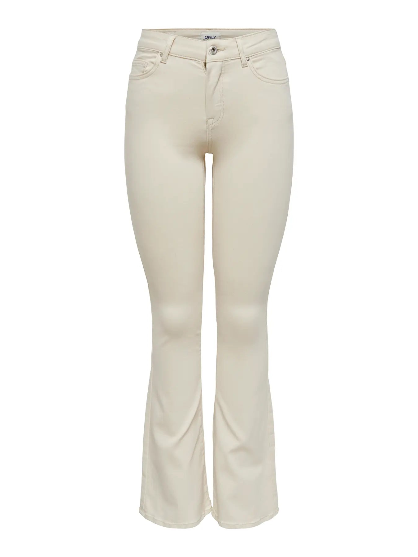 ONLBLUSH MID FLARED DOT019 ECRU