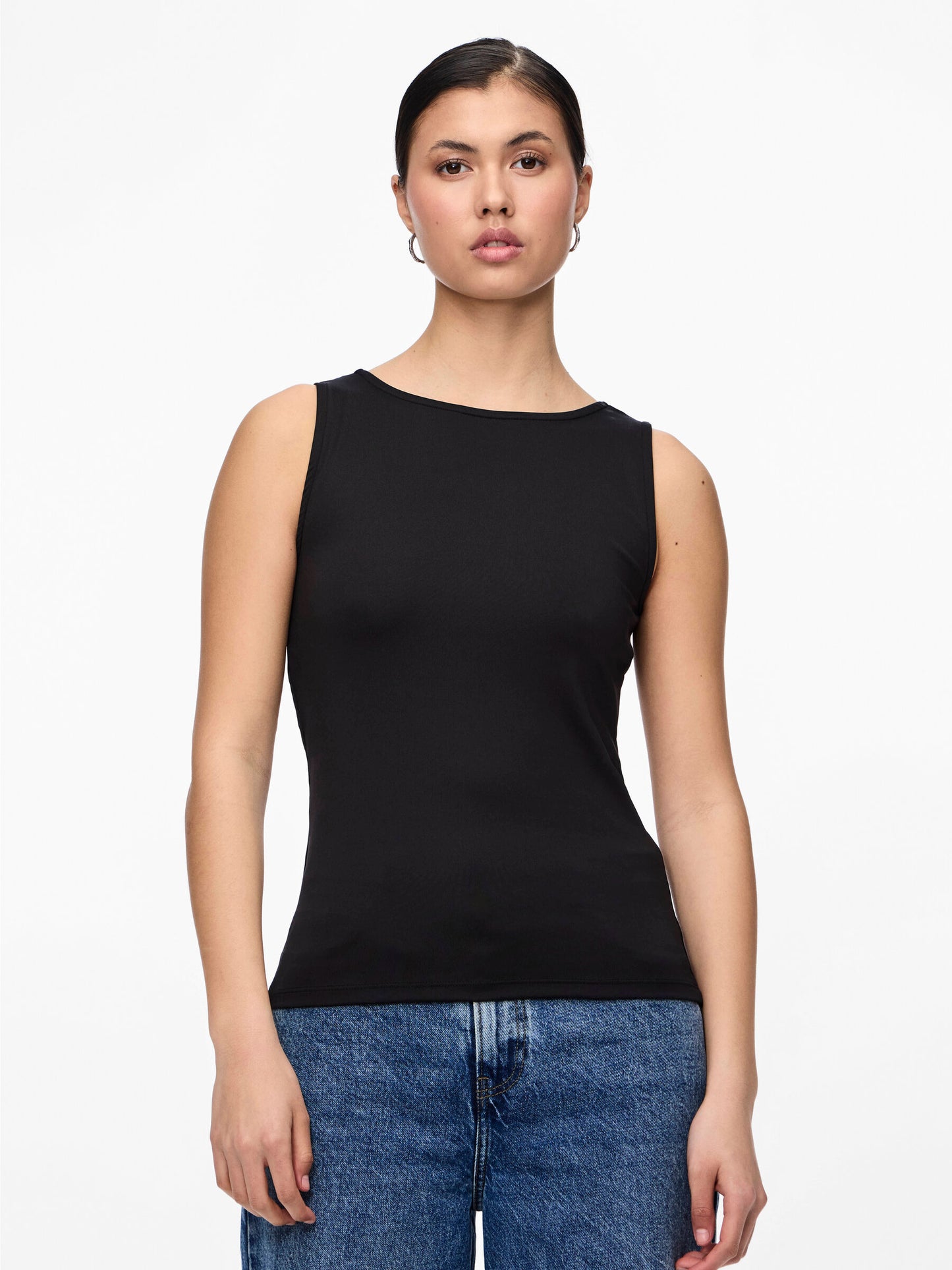 PCNEJA SL REVERSIBLE TOP BLACK