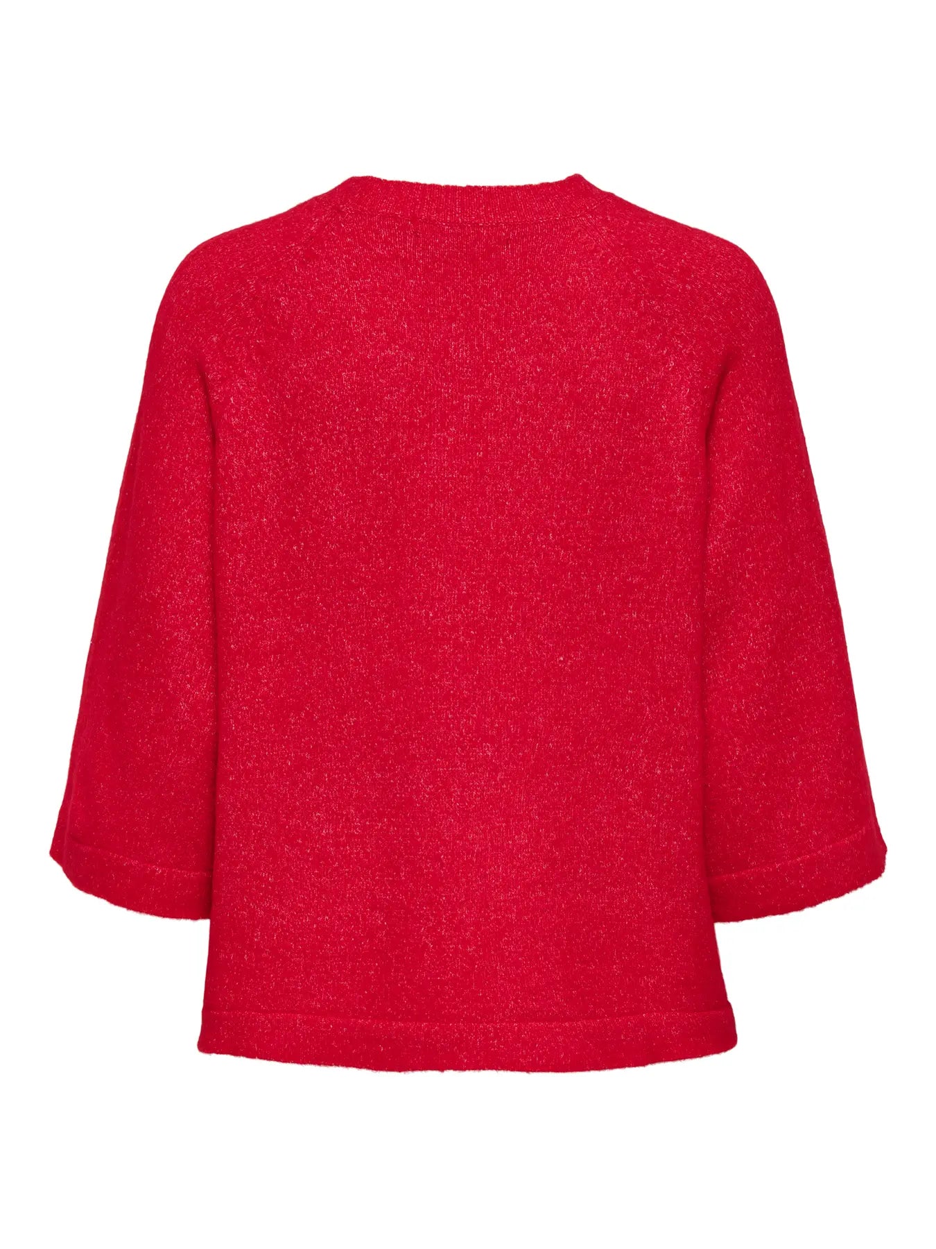 ONLSIMONI 3/4 PULLOVER TRUE RED