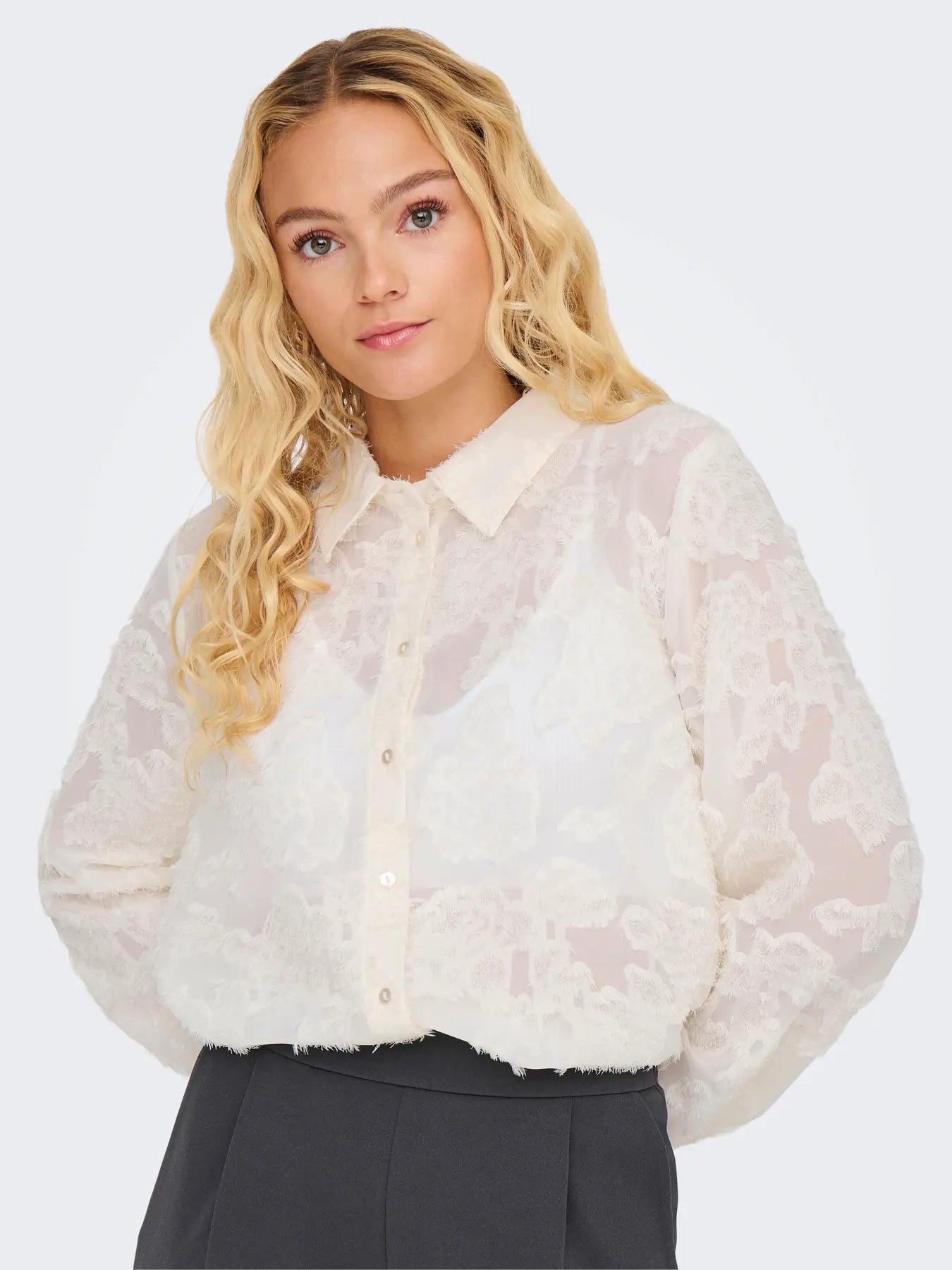 JDYMAIA L/S SHIRT CLOUD DANCER