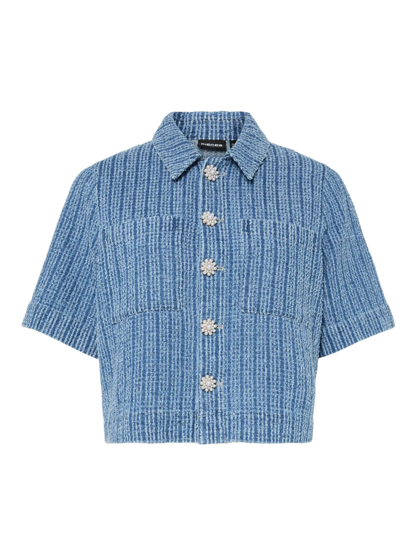PCMALBA SS DENIM SHIRT
