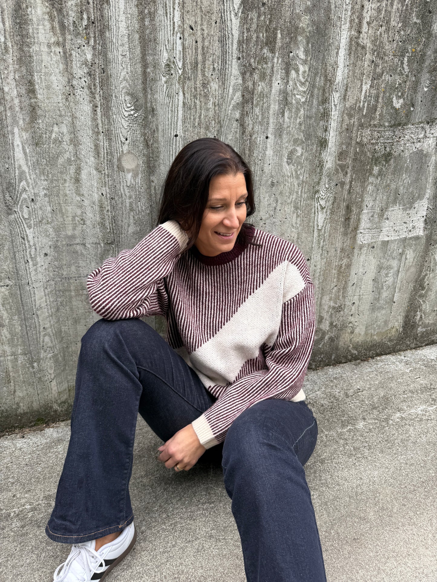 PCLINNA O-NECK LOOSE KNIT