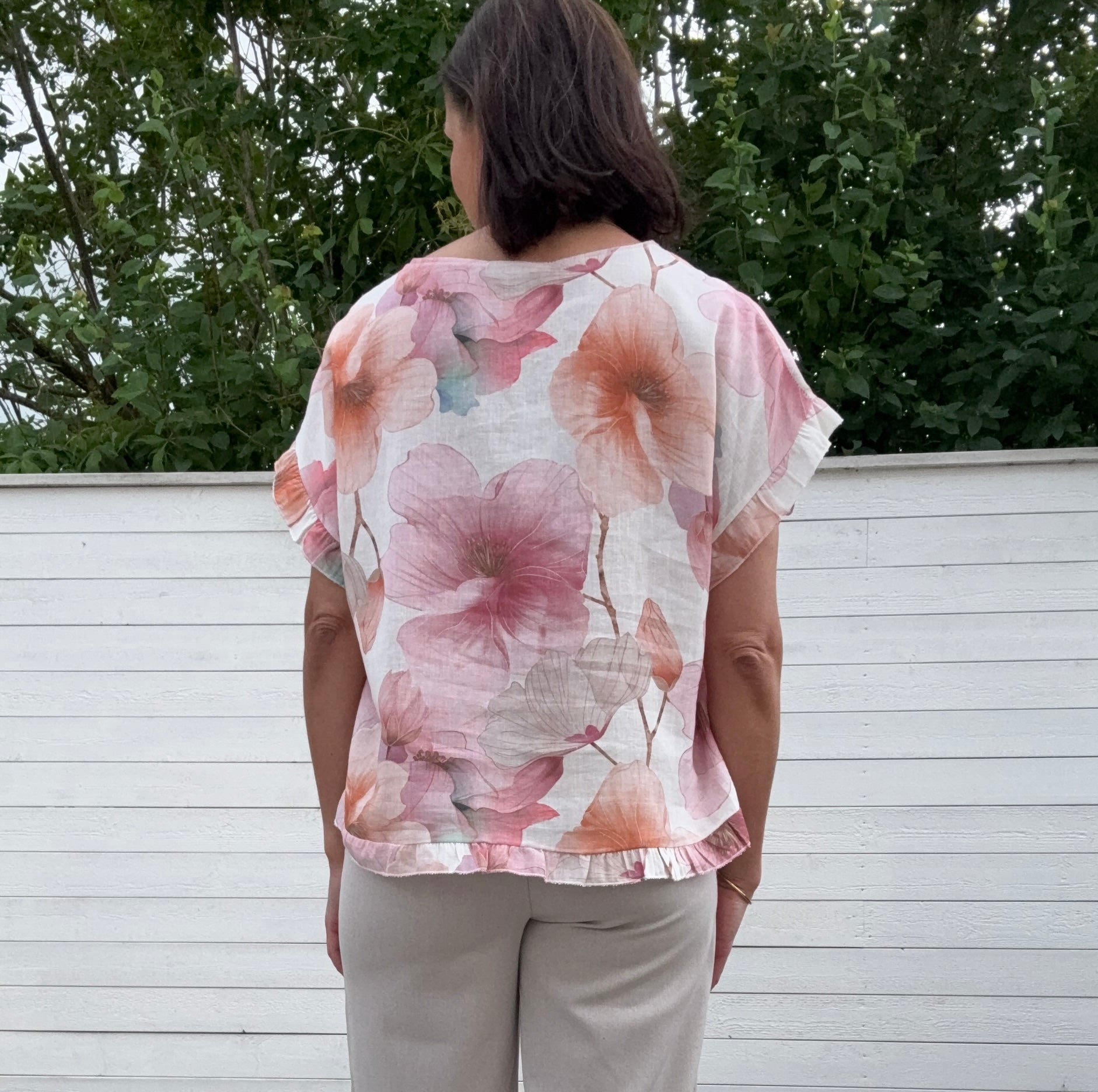MATHEA BLOUSE- PINK FLOWER