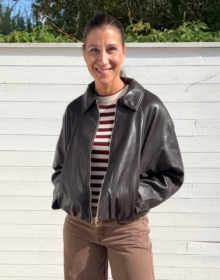 ONLMASJA FAUX LEATHER PADDED BOMBER