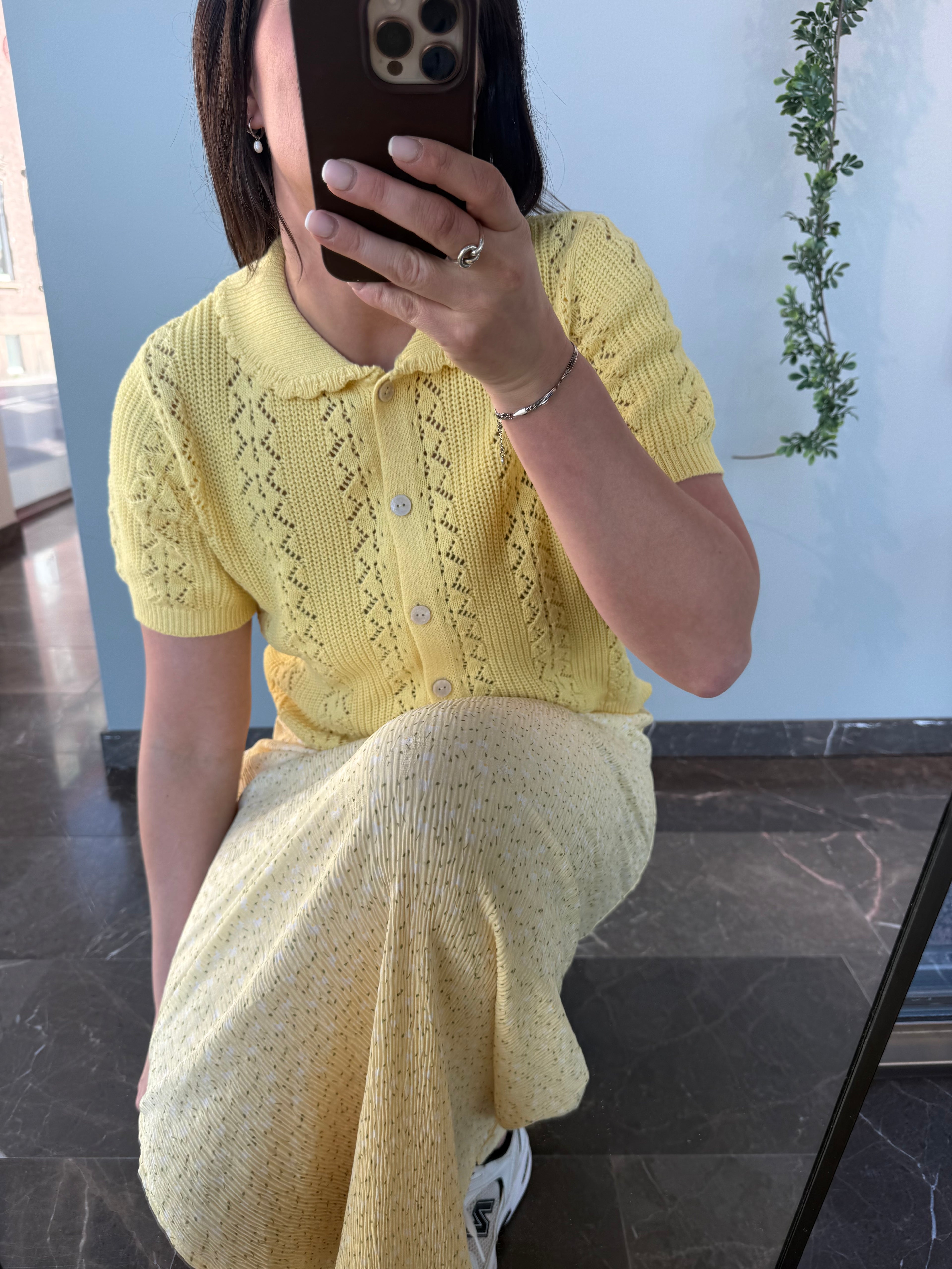 VMDARIA SS POLONECK CARDIGAN