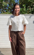 VMLAIA 2/4 O-NECK TOP BIRCH