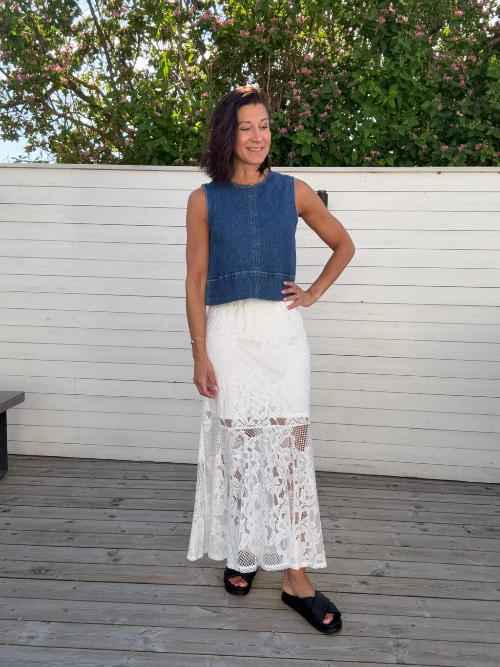PCMAYA MW LACE ANKLE SKIRT