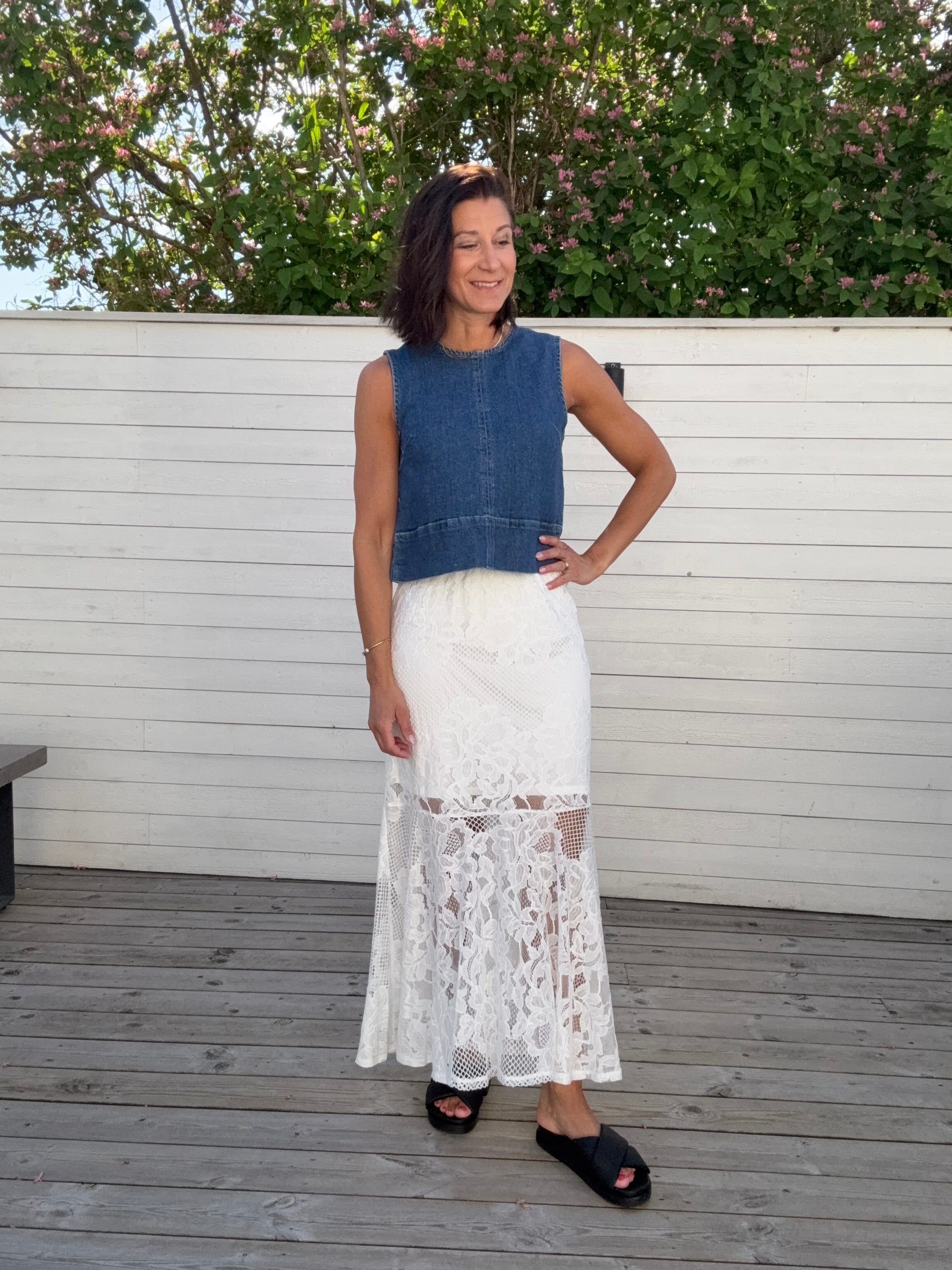 PCMAYA MW LACE ANKLE SKIRT
