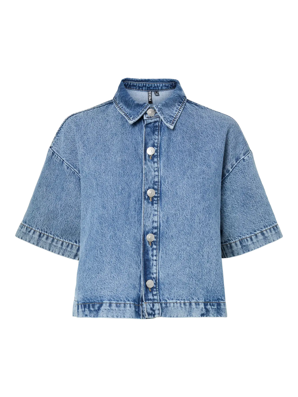 PCSKY SS A-SHAPE DENIM TOP MBD