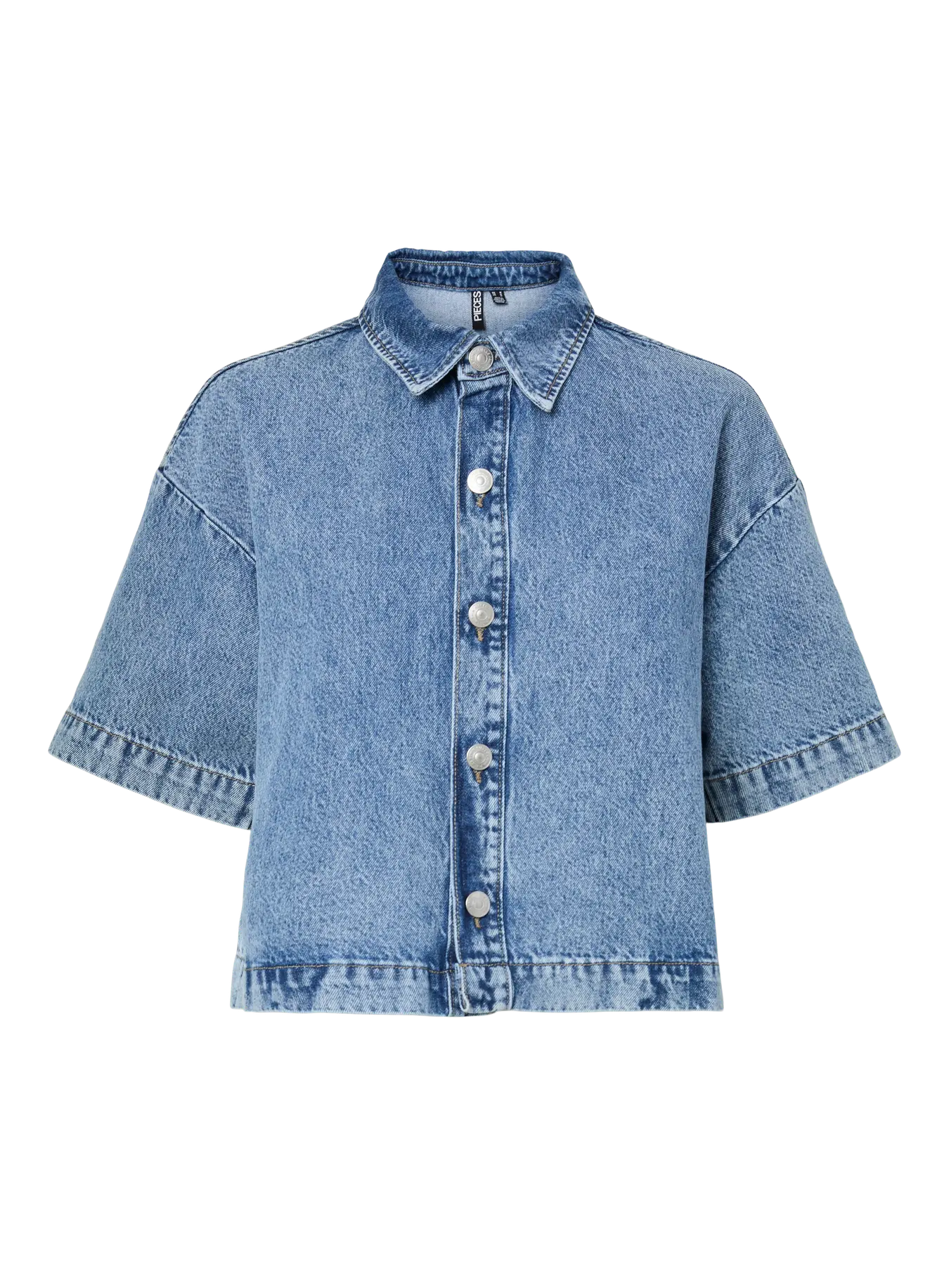PCSKY SS A-SHAPE DENIM TOP MBD