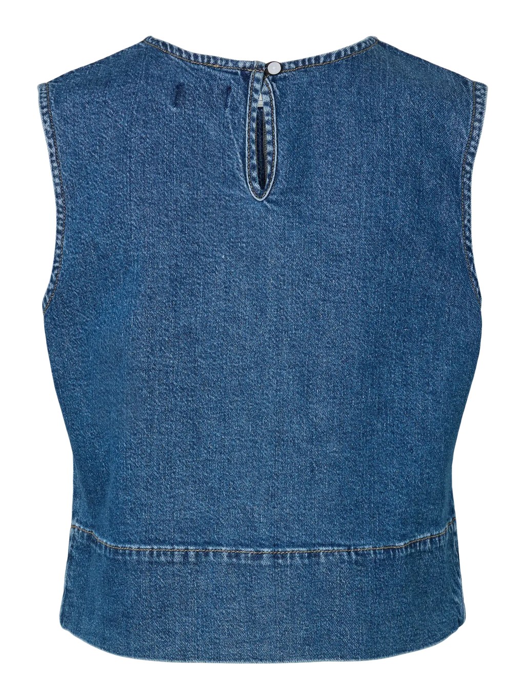 PCSILKE SL DENIM TOP