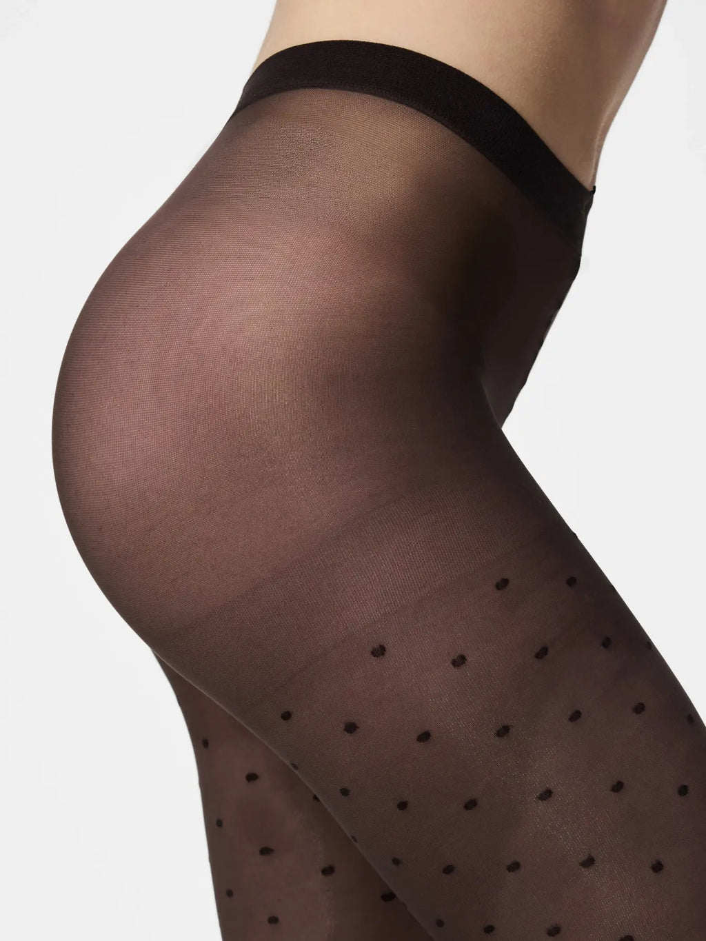 PCNEW NIKOLINE 20 DEN DOT TIGHTS HOT FUDGE