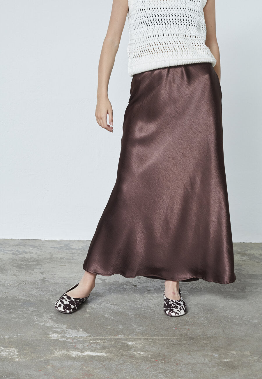 N.GEWO SKIRT- BROWN