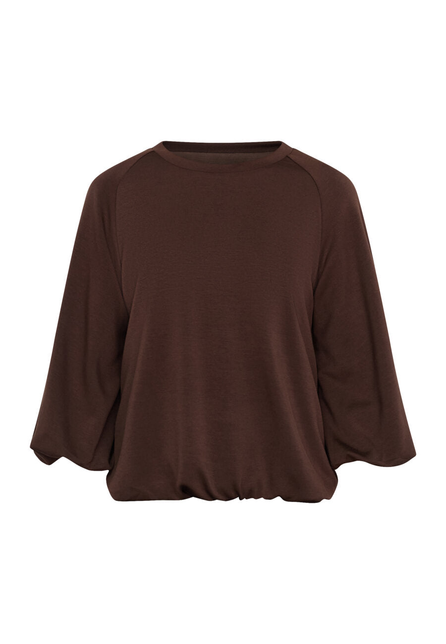 VEDA BALLOON SWEAT- BRUN