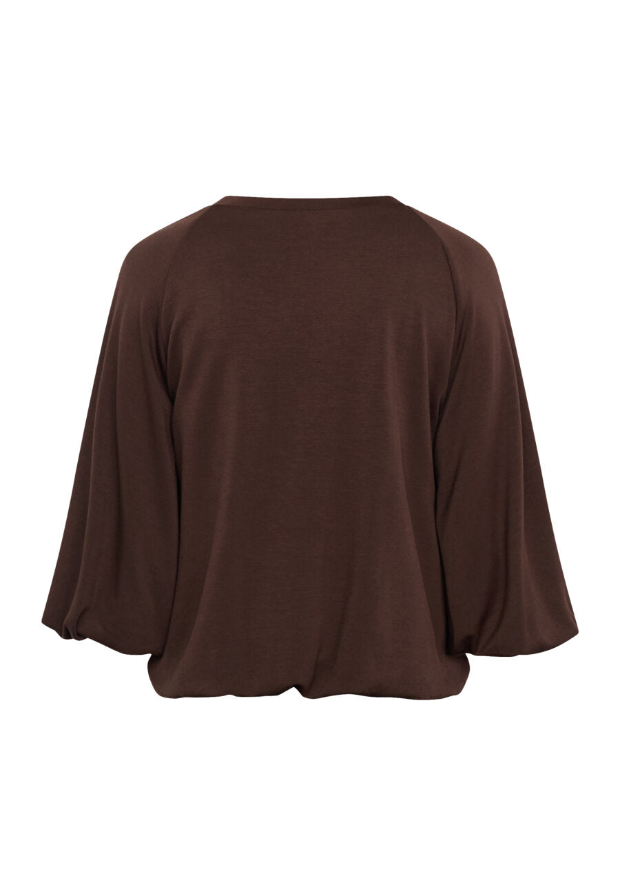 VEDA BALLOON SWEAT- BRUN