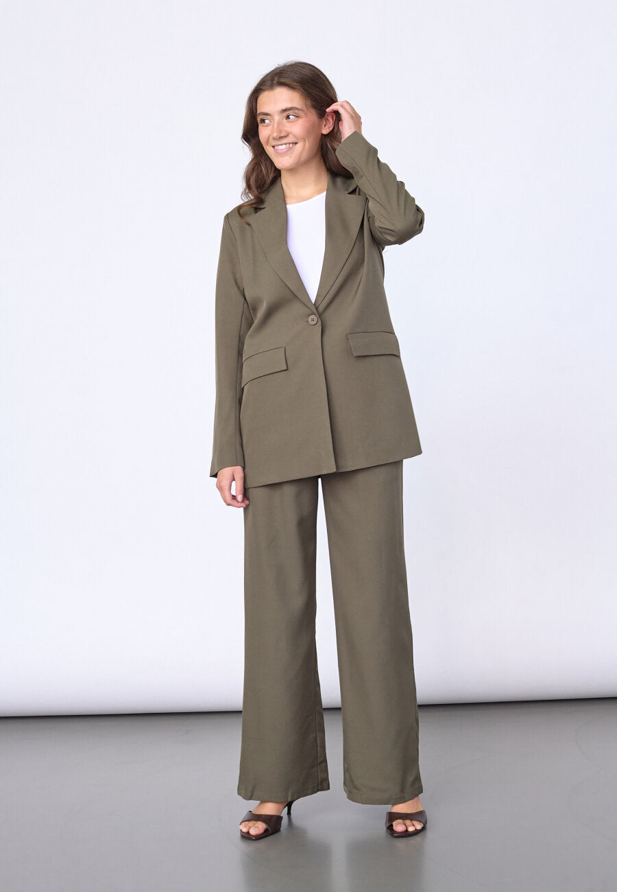 VIKSA-BL DARK OLIVE MELANGE