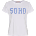HERDIS TEE WHITE/SKY BLUE