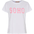 HERDIS TEE WHITE/BABY PINK