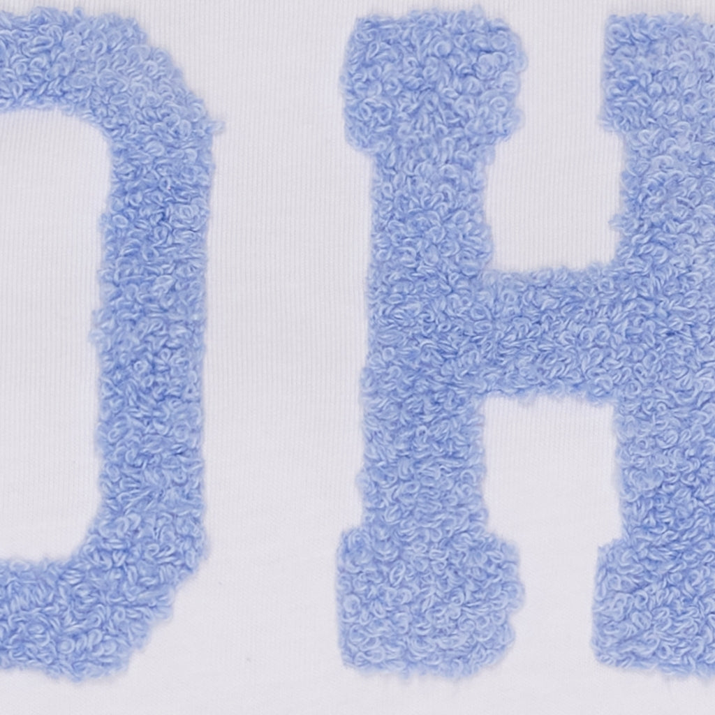 HERDIS TEE WHITE/SKY BLUE
