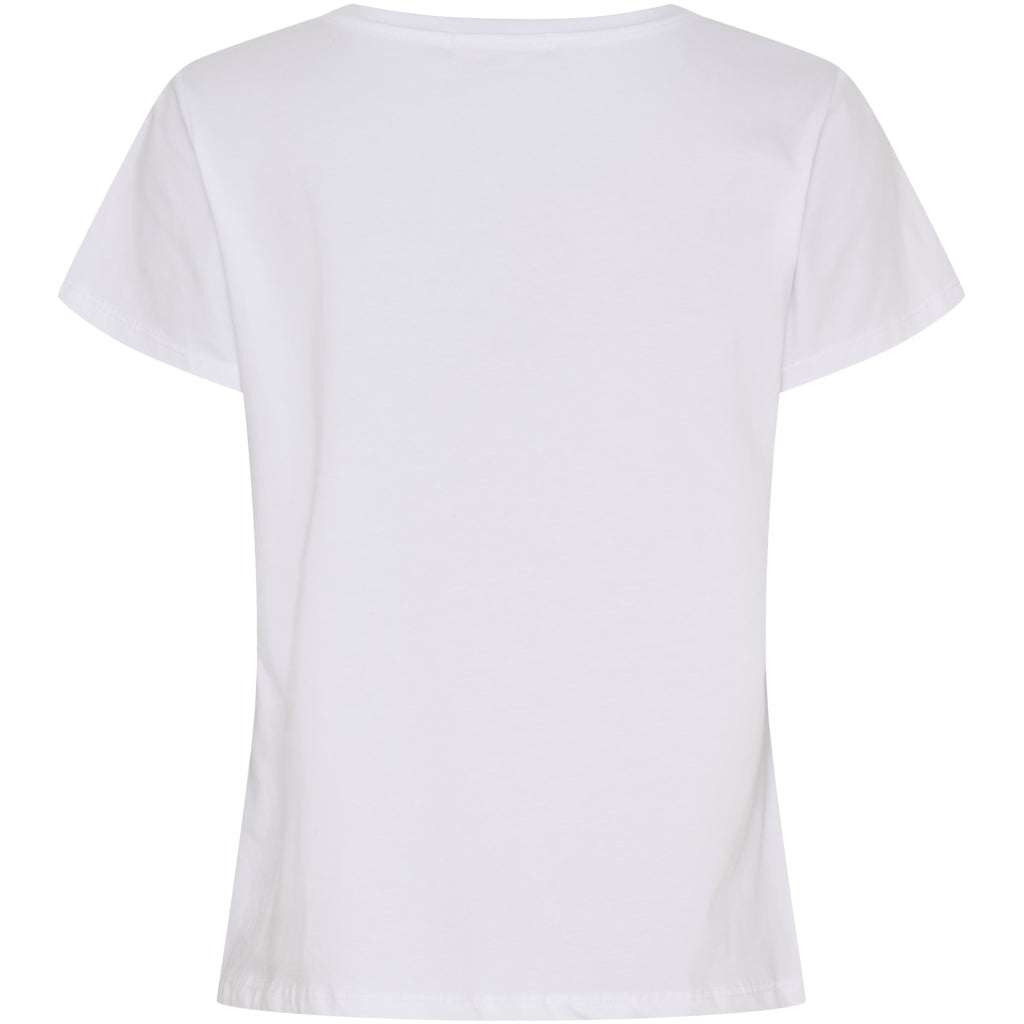 HERDIS TEE WHITE/BABY PINK