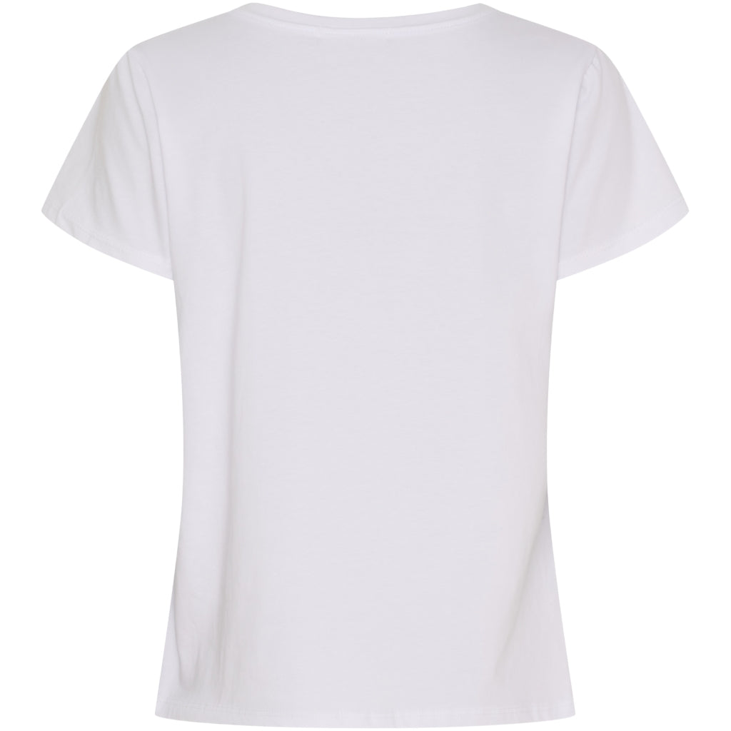 HERDIS TEE WHITE/SKY BLUE
