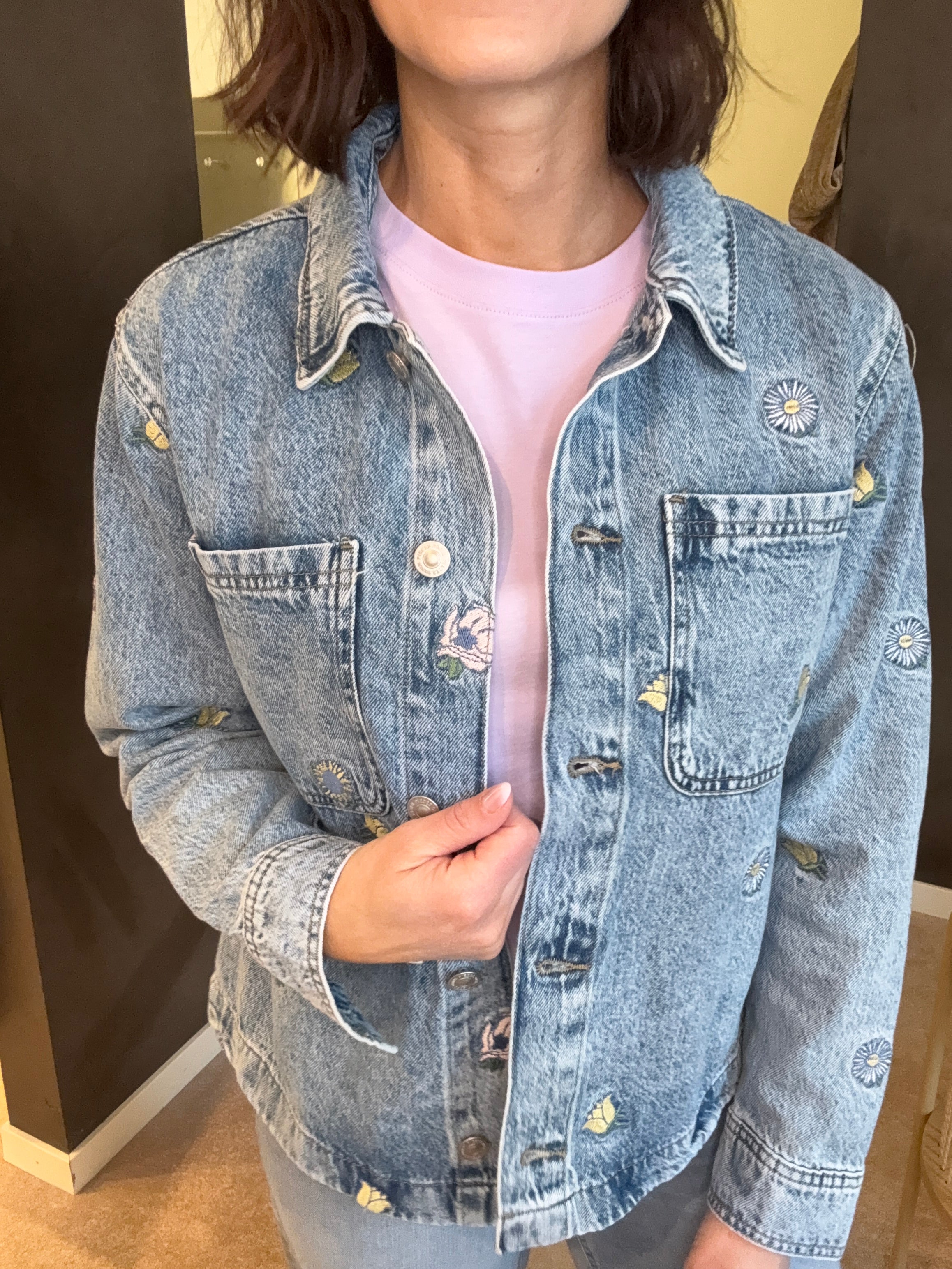 PCBENNIE LS DENIM JACKET