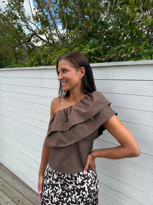 OBJMIRA ONESHOULDER TOP