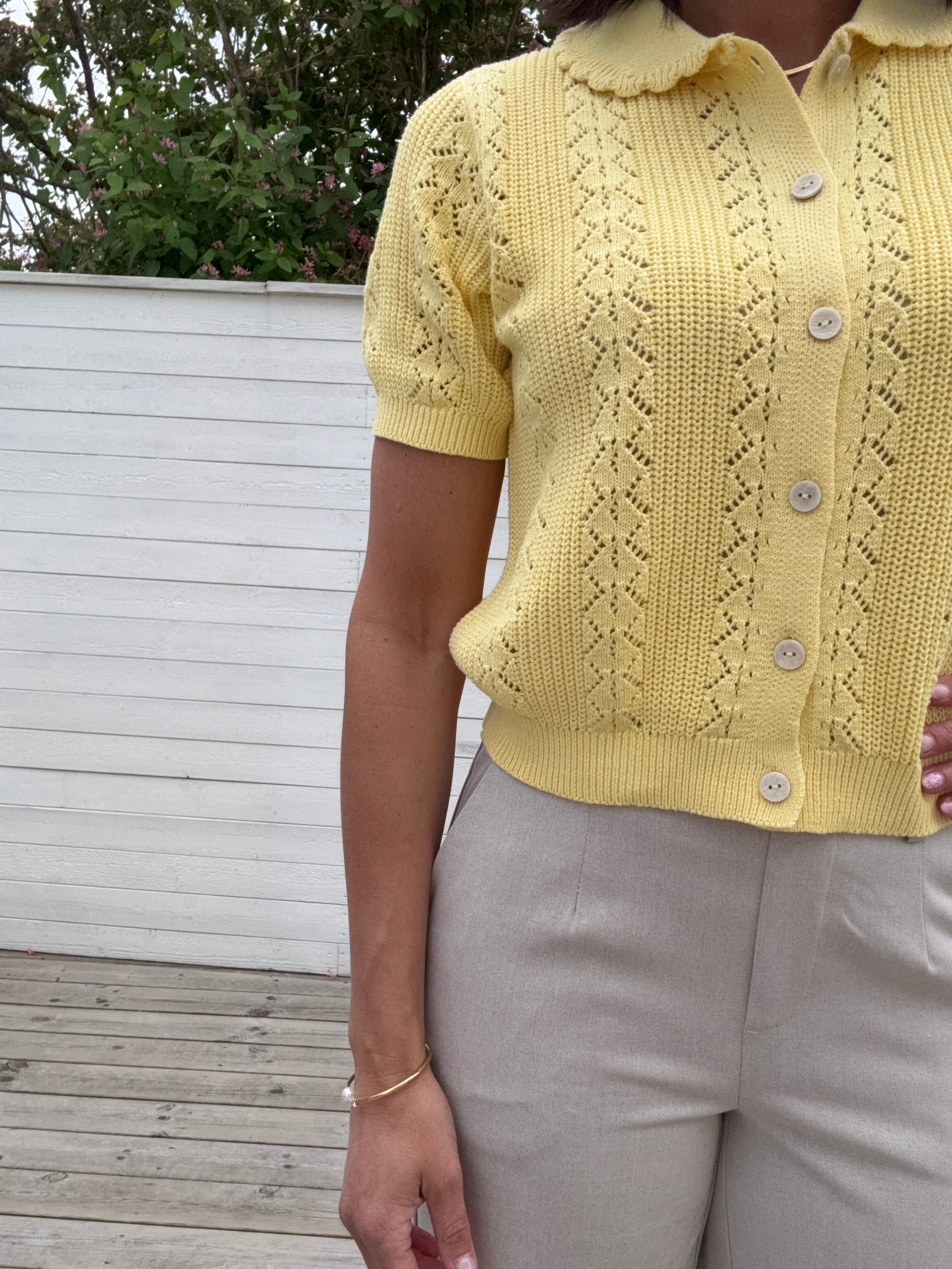VMDARIA SS POLONECK CARDIGAN